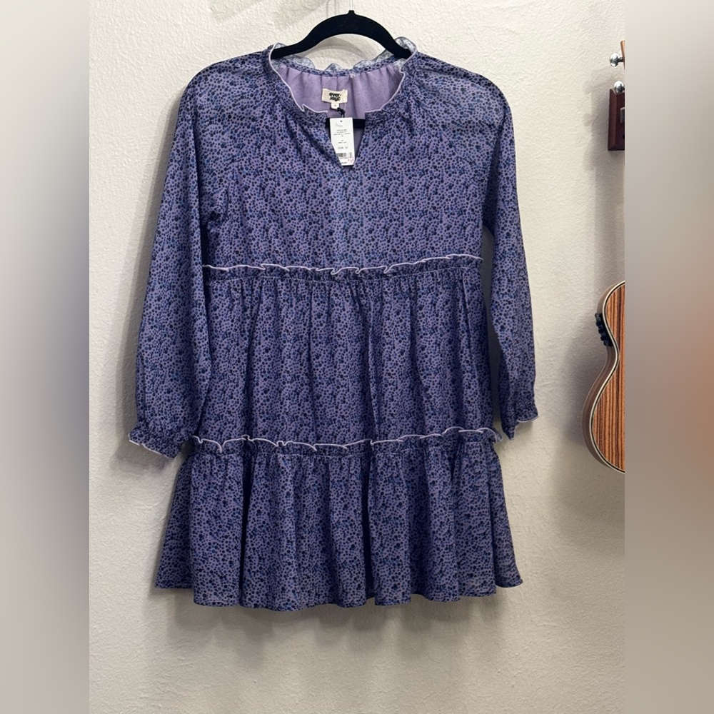 Floral Purple Kids Casual Dress